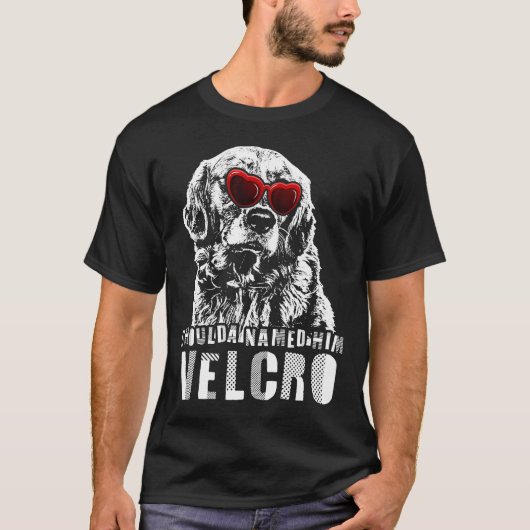 Velcro Golden Retriever Dog T-shirt (Voorkant)