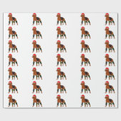 Velcro Kerstmis Vizsla Cadeaupapier (Vlak)