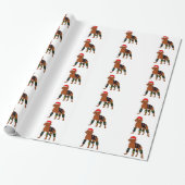 Velcro Kerstmis Vizsla Cadeaupapier (Uitgerold)