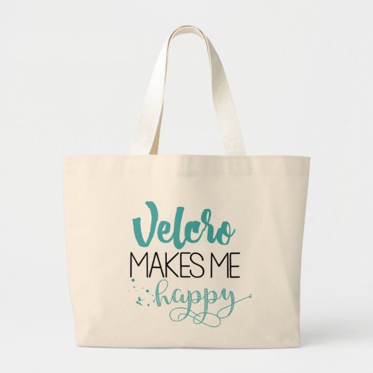 Velcro maakt me gelukkig Tas (Voorkant)