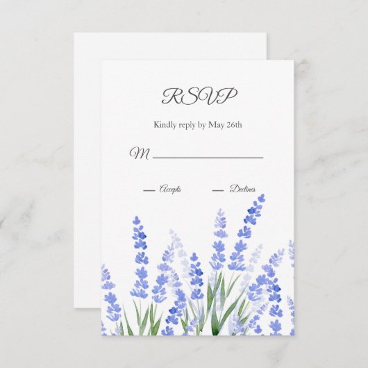 Veld 2 RSVP kaartje (Voorkant / Achterkant)