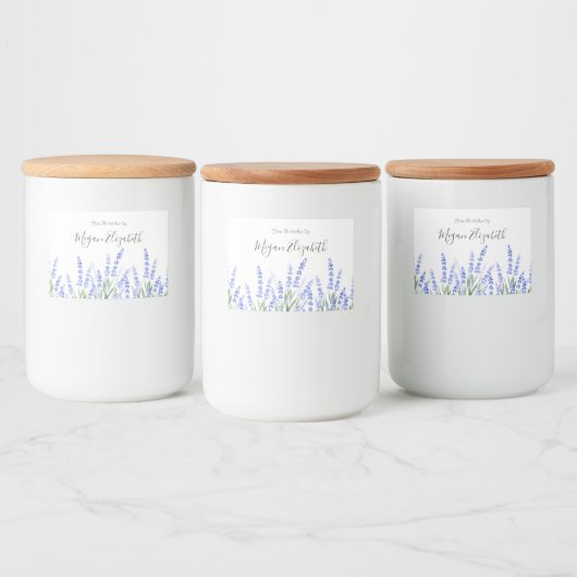 Veld 2 voedselcontainer etiket (Flessen)