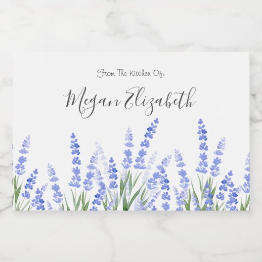 Veld 2 voedselcontainer etiket (Enkel label)