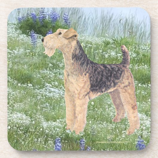 Veld Bloemen Bier Onderzetter (Voorkant)