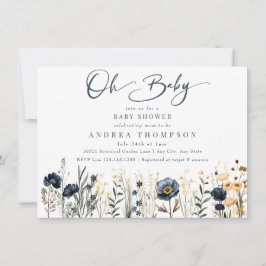 Veld Bloemen | Oh Baby Baby Shower Kaart