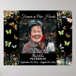 Veld bloemen Vlinders Feest Des Levens  Poster