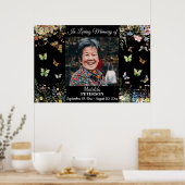 Veld bloemen Vlinders Feest Des Levens  Poster (Keuken)