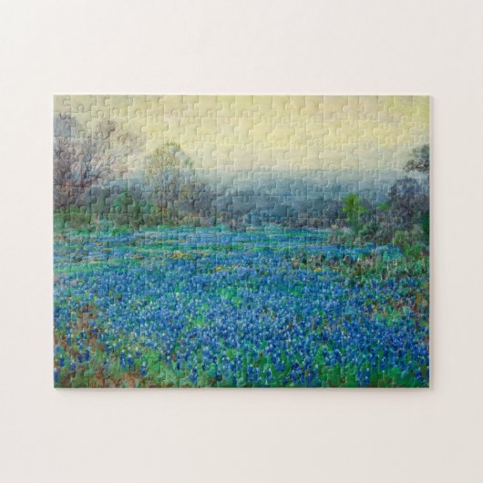 Veld Bluebonnets, 1918-1920, door Julian Onderdon Legpuzzel (Horizontaal)