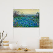 Veld Bluebonnets, 1918-1920, door Julian Onderdon Poster (Keuken)