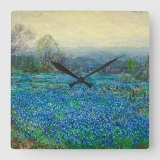 Veld Bluebonnets, 1918-1920, door Julian Onderdon Vierkante Klok (Voorkant)