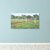 Veld Bluebonnets Wrapped Canvas (Insitu (Houten vloer))