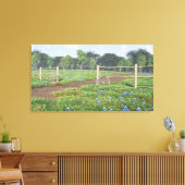 Veld Bluebonnets Wrapped Canvas (Insitu (Woonkamer))