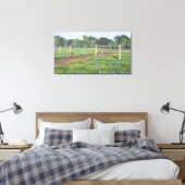 Veld Bluebonnets Wrapped Canvas (Insitu (Slaapkamer))