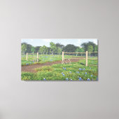 Veld Bluebonnets Wrapped Canvas (Voorkant)