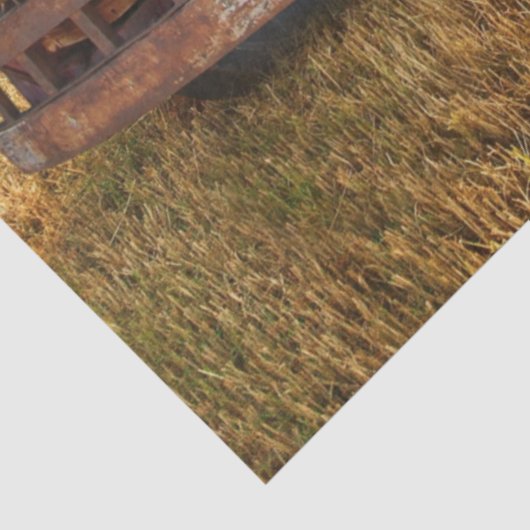  veld Boerderij rode vrachtwagen Tissuepapier (Detail)