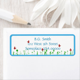 Veld Butterflies Return Address Label