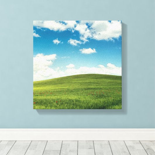Veld canvas afdruk (Insitu (Houten vloer))
