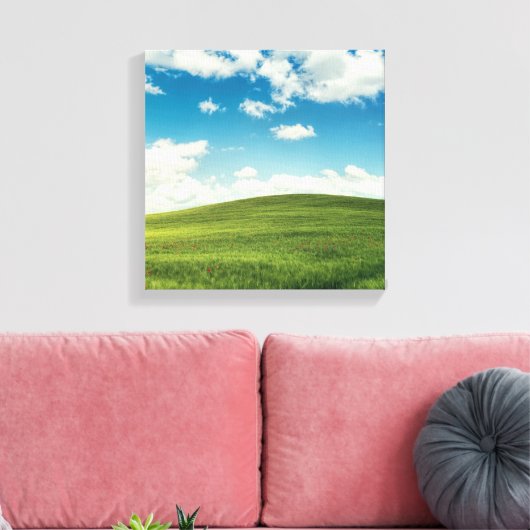 Veld canvas afdruk (Insitu (Woonkamer))