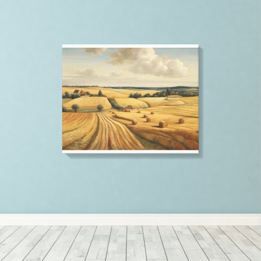 Veld Canvas Afdruk (Insitu (Houten vloer))