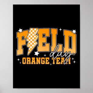 Veld Dag 2025 Oranje Team Velduitstap Kleur Team T Poster