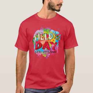 VELD DAG De spelen beginnen vintage T-shirt