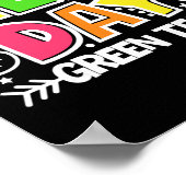 Veld Dag Groene Team Grappig Voor Leraar Kinderen  Poster (Hoek)