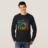 Veld Dag Vibes Tie Dye Gelukkige Laatste Dag Van S T-shirt (Voorkant volledig)