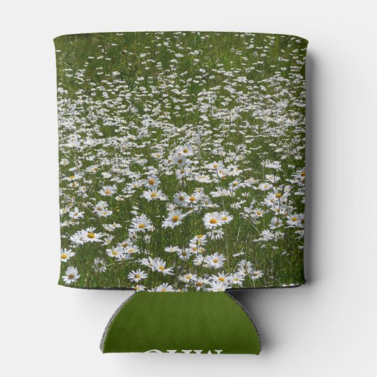 Veld Daisies Alaskan Wildflower Blikjeskoeler (Achterkant)