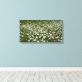 Veld Daisies Alaskan Wildflower Canvas Afdruk (Insitu (Houten vloer))