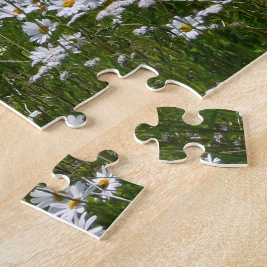 Veld Daisies Alaskan Wildflower Legpuzzel (Zijkant)