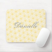 Veld Daisies Mousepad, gele bloemen Muismat (Met muis)