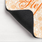 Veld Daisies Mousepad, Oranje bloemen Muismat (Hoek)