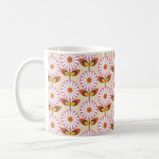 Veld Daisies roze Koffiemok (Links)