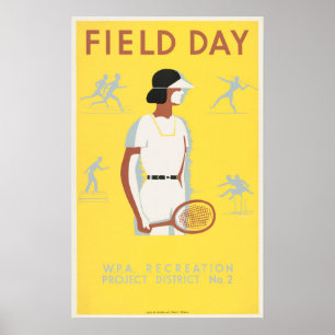 VELD DAY WPA Recreation Project America Poster