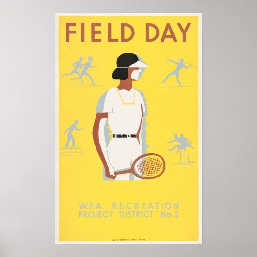 VELD DAY WPA Recreation Project America Poster (Voorkant)
