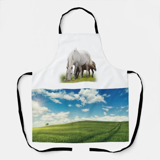Veld En Paard  Schort (Voorkant)