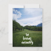 veld - en sky 2 - herdenkingskaart (Voorkant)