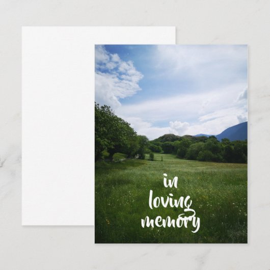 veld - en sky 2 - herdenkingskaart (Voorkant / Achterkant)