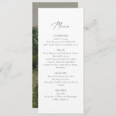  Veld, Fine art geïnspireerd bruiloft Menu (Voorkant / Achterkant)