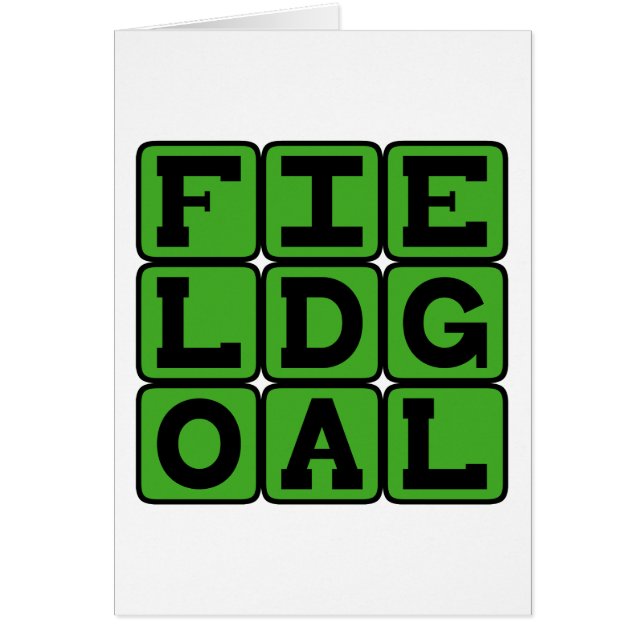 Veld Goal, 3 Punten in Voetbal (Voorkant)