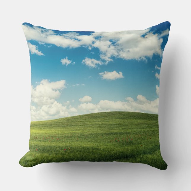 Veld Gras Natuur   Kussen (Voorkant)