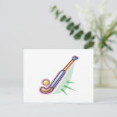 Veld Hockey 3 Briefkaart (Staand voorkant)