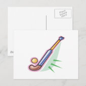 Veld Hockey 3 Briefkaart (Voorkant / Achterkant)