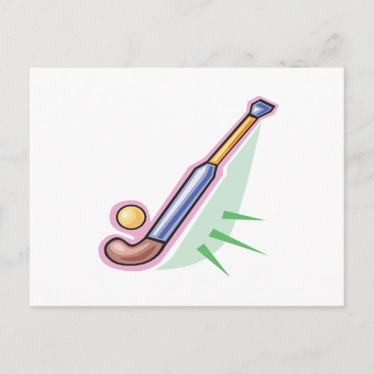 Veld Hockey 3 Briefkaart (Voorkant)
