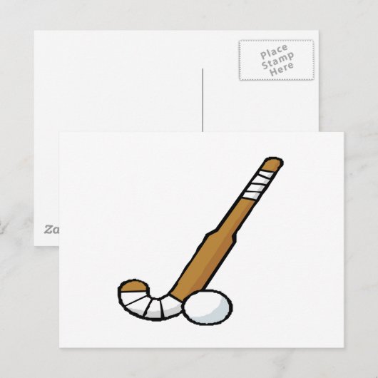 Veld Hockey 6 Briefkaart (Voorkant / Achterkant)