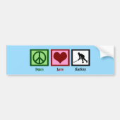 Veld Hockey Blue Bumpersticker (Voorkant)