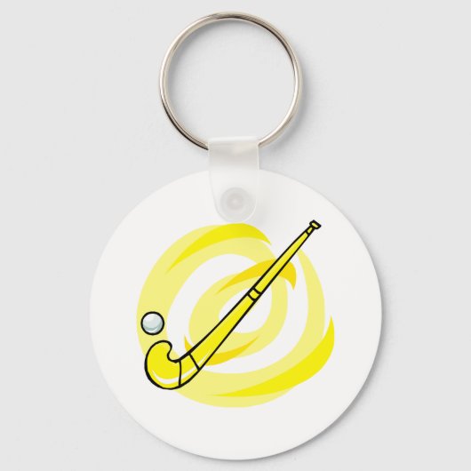 Veld Hockey yellow logo Sleutelhanger (Voorkant)