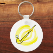 Veld Hockey yellow logo Sleutelhanger (Voorkant)