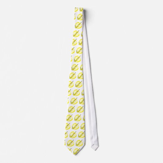 Veld Hockey yellow logo Stropdas (Voorkant)