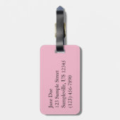 Veld Lotus Flowers Summer Garden Bagagelabel (Achterkant verticaal)